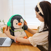 Peluche musicale de pingouin en mouvement de 8 pouces, prix amusant pour machine à griffes et cadeau pour enfants