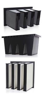 ไส้กรองอากาศ Puremate HEPA V-Bank รุ่นใหม่ H13 H14 ประสิทธิภาพสูง พร้อมกรอบพลาสติก ABS คาร์บอน รูปทรงตัววี รุ่น F6 F7 F8 F9 อุปกรณ์กรองอากาศแบบ V-Cell - Product Image 3