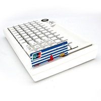 Teclado de Caja Registradora para Sistema POS Programable KB-78S, Precio de Fábrica al por Mayor, USB, LED, Impermeable, Diseño Mini