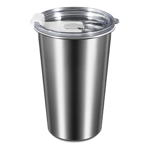 304 Stainless Steel Tumbler With Straw 500Ml Thermal Insulation Portable Cooling Cup For Travel And Home Use - Product Image 3
