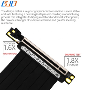 <span class=keywords><strong>PCI</strong></span> <span class=keywords><strong>Express</strong></span> <span class=keywords><strong>3.0</strong></span> <span class=keywords><strong>PCI</strong></span>-E 16X đến X16 GPU đồ họa Video <span class=keywords><strong>Card</strong></span> mở rộng cáp mở rộng 10-100cm - Product Image 2