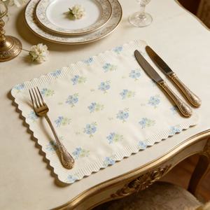 Napperons de table jetables écologiques modernes à motifs floraux en <span class=keywords><strong>dentelle</strong></span> pour pique-nique, fête, dîner à la maison – Vente en gros - Product Image 5
