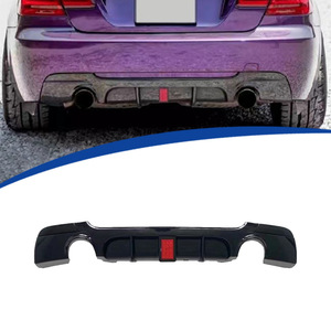 BMW 3 Series E92 Rear Lip <b>Diffuser</b> PP Material Black <b>LED</b> Trim Automotive Part 2005-2012 - Product Image 1