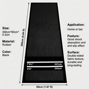 Rubber Dart <b>Mat</b> 3000x600x3mm Non Slip Dartboard Floor Protector <b>Mat</b> for Home Bar Game Room Darts Throwing Area - Product Image 3