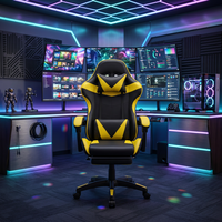 Chaise de jeu, chaise de jeu de course, chaise d'ordinateur, chaise de bureau ergonomique, chaise de jeu avec repose-pieds