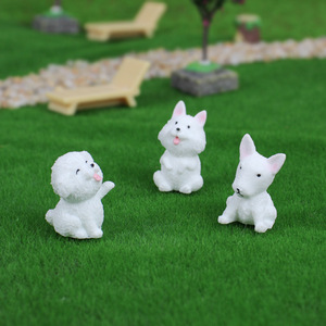 Artesanías <span class=keywords><strong>mini</strong></span> perro miniatura jardín animal paisajismo decoración del hogar adornos al por mayor artesanía de resina - Product Image 3
