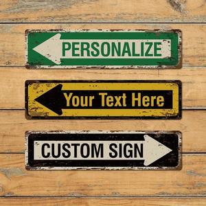 ป้ายเหล็กตกแต่งสไตล์อุตสาหกรรมมาพร้อมป้ายโลหะอลูมิเนียมแบบกำหนดเองชิ้นเดียวตามสั่ง - Product Image 3