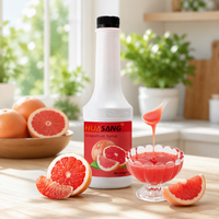 HENGZHI Premium Rode Grapefruitjam met Echt Fruitpulp Natuurlijke Fruitjam voor Melktheewinkels Groothandel Bubble Tea Ingrediënten