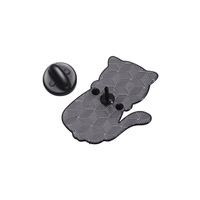 Gros CatBand Musique Émail Doux Pin Animal Mignon Instrument De Musique Notes Piano Broche Badge