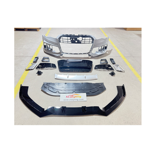 Kit de conversion de pare-chocs avant <span class=keywords><strong>RS6</strong></span> Look pour <span class=keywords><strong>Audi</strong></span> A6 S6 C7.5 16-18 avec séparateur - Product Image 1