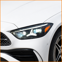 Para Mercedes Benz Clase C W206 V206 S206 2021-2025 Conjunto de Faros Delanteros Secuenciales con Lente de Proyector Bi-LED Star Glitter
