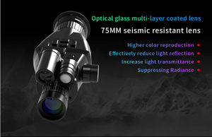 6X 광학 줌 850nm IR 레이저 야간 투시경 장치 사냥을위한 열 단안 디지털 적외선 야간 투시경 범위 - Product Image 3