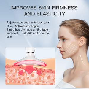 Shomfrs 7 màu xách tay mặt massager thiết bị đa chức năng mặt điêu khắc công cụ điện mặt cổ nâng Massager - Product Image 5
