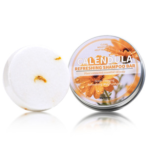 Shampooing Solide au Polygonum Multiflorum, Barre de Shampooing au Café, Savon Artisanal Naturel, Extrait de Plantes Fraîches de Calendula, Base de Savon à la Glycérine - Product Image 5