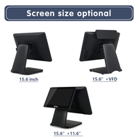 Système de point de vente pour restaurant, écran tactile, Windows 10, terminal de paiement hors ligne, imprimante de reçus, processeur Intel Core I3/i5/i7