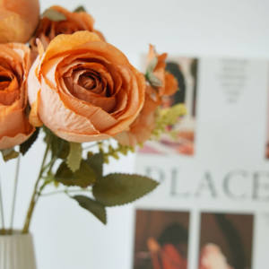 Künstliche Blumen, Frühlings farben, Rosen, Hochzeits feier dekorationen, Fabrik großhandel, Blumen, Einrichtungs gegenstände - Product Image 6