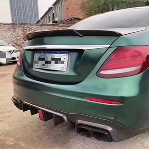 อุปกรณ์ตกแต่งภายนอกรถยนต์สำหรับ Benz E-Class W213 ปี 2016-2019 ชุดแต่งสไตล์ Brabus ดิฟฟิวเซอร์หลังพร้อมท่อไอเสีย - Product Image 6