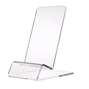 Portable Red Plexiglass Phone Holder Handmade Tablet Display Stand Removable Cell Phone Display Stand Holder