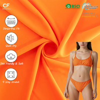 En stock – Tissu double face extensible 180-190 g/m² en 78,7 % nylon et 21,3 % élasthanne pour vêtements de sport, soutiens-gorge, leggings, bikinis et maillots de bain