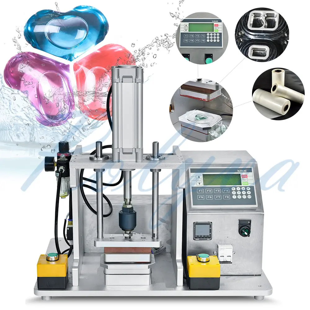 Polyva प्रयोगशाला पैमाने नमूना कपड़े धोने का साबुन बनाने की मशीन कीमत पानी में घुलनशील कैप्सूल फली अन्य पैकेजिंग मशीनों