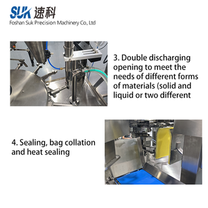 Machine à emballer <span class=keywords><strong>de</strong></span> remplissage entièrement automatique <span class=keywords><strong>de</strong></span> viande congelée avec pochette debout pour brochettes <span class=keywords><strong>de</strong></span> poulet Satay (papier/plastique) - Product Image 4