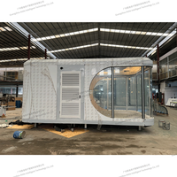 Structure en acier détachable, maison préfabriquée modulaire, kit de maison miniature prête à l'emploi, déplacement rapide, villa personnalisable