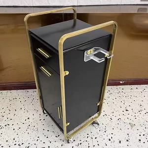 Hair salon tool cabinet, barber shop tool cart, haircutting <b>trolley</b> with combination lock, hair salon <b>work</b> cabinet, storage lock - Product Image 5
