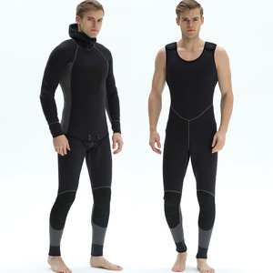 <b>Men</b> 3Mm Hooded Long Sleeve <b>Wetsuit</b> Neoprene Anti Uv <b>For</b> Swimming Diving Surfing - Product Image 3