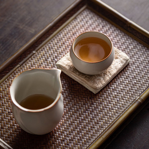 Taza de Té de Cerámica Ru Kiln, Color Beige, Taza Individual para Degustación de Kung Fu, Taza Luohan de Porcelana Hecha a Mano, Regalo del Condado de Dehua - Product Image 3