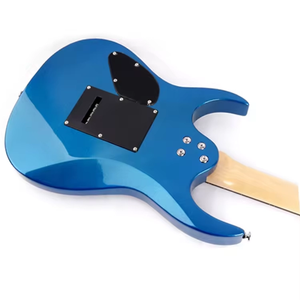 Guitarra eléctrica en stock con cuerpo de tilo, pastillas H-S-H, 24 trastes, herrajes cromados, puente estilo Floyd Rose y diapasón de palisandro. Venta al por mayor. - Product Image 3