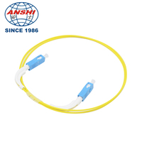 Kabel Patch Cord Fiber Optik Pigtail 90/45 Derajat Bent Boot FC LC SC ST Simplex/Duplex 2.0/3.0mm Model AS-FPC Jaringan FTTH FTTB FTTX