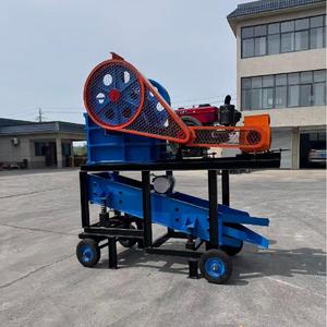 Concasseur à mâchoires pour granit, concasseur à mâchoires pour gros graviers, machine de concassage à mâchoires haute productivité, concasseur à mâchoires diesel - Product Image 3