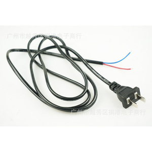 Cable de alimentación de venta directa de fábrica, 1.5m, 2 núcleos, con enchufe para extractor de humos, 220V, cable de plástico resistente al desgaste - Product Image 1