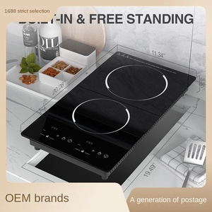 Table de cuisson à induction portable de 24 pouces avec 2 brûleurs, 9000 W, surface en fonte, commandes faciles par bouton, classe A en termes d'efficacité énergétique - Product Image 2