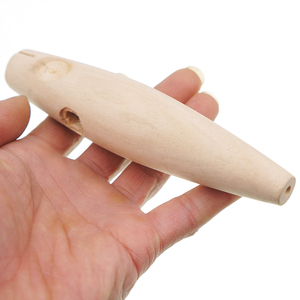 Leurre de pêche Musky en bois non peint de 5 pouces avec lèvres métalliques, corps à trou traversant - Product Image 5