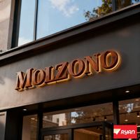 Letras de canal retroiluminadas 3D de acero inoxidable ultrafinas impermeables para publicidad exterior y señalización de decoración