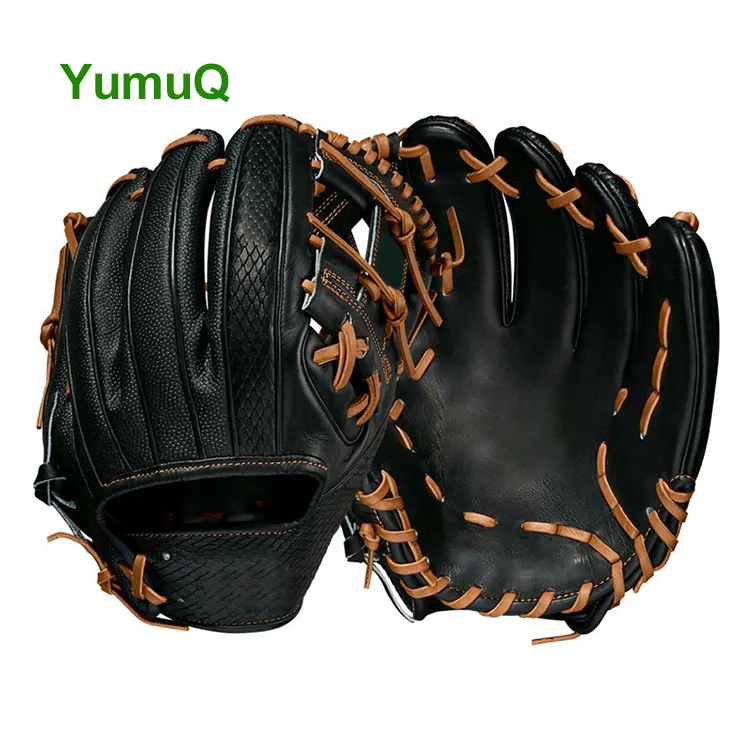 YumuQ 8 '' - 13'' 周囲メーカーカスタム高品質内野野球/ソフトボールグローブトレーニング用