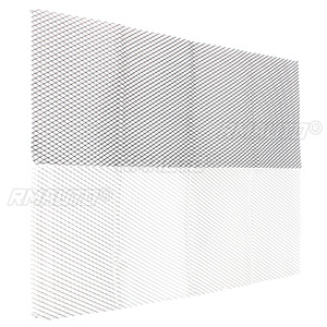 Rejilla de Ventilación Universal Negra/Plateada de Aluminio para Auto, Rejilla de Tuning de 100cm X 33cm - Product Image 6