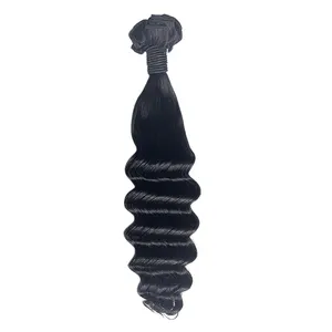 Vendita calda 12A grado cuticola allineata capelli doppio disegnato estensioni dei capelli umani oceano spirale Curl Funmi capelli vietnamiti grezzi