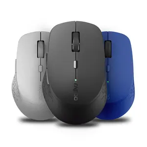 Rapoo M300G Ome Dual Mode Silent Bt 2.4G Wireless Ergonomic White Office Optical Wireless Mouse For Mobile