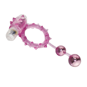 Anneau vibrant pour pénis Ball Banger, design à 2 billes, vibration ON/OFF, prolonge l'éjaculation, soutient l'érection, jouet de plaisir masculin, aphrodisiaque - Product Image 2