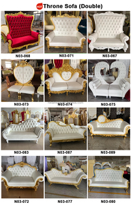 Sofá <span class=keywords><strong>de</strong></span> Boda NIKA a Precio <span class=keywords><strong>de</strong></span> Fábrica, Sofá Tipo Trono para Banquete <span class=keywords><strong>de</strong></span> Bodas, Asiento para Novios, Sofá Dorado para Novios, Decoración para Bodas - Product Image 6