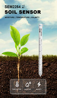 Analyseur de salinité du sol SEM2254, pH-mètre du sol, analyseur d'humidité, capteur pour mesurer la température et l'humidité du sol