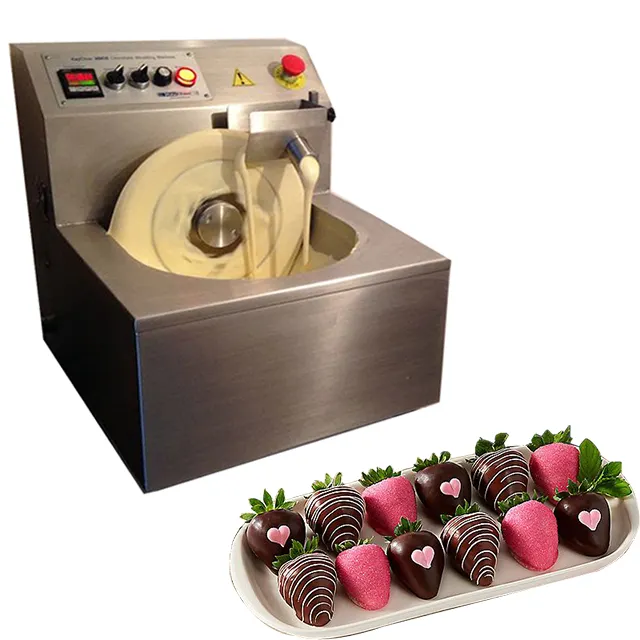 8KG sıcaklığı ayarlanabilir çikolata tavlama makinesi eritme makinesi küçük masa tekerlek tavlama çikolata makinesi