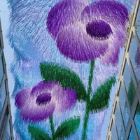 YTSF-J5 Rideau de pluie laser Dream le plus vendu avec motif floral coloré en PVC pour la décoration de mariages et de plafonds