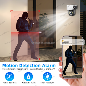 Caméra IP PTZ sans fil intelligente Hongnaer 4MP 2K à double objectif 360°, surveillance domestique, moniteur WiFi, CCTV, sécurité, réseau, caméra extérieure - Product Image 5