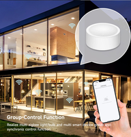 Bouton variateur sans fil Tuya Zigbee, interrupteur de scène, alimenté par batterie, pression unique marche/arrêt, déclencheur de scène par longue pression, maison intelligente