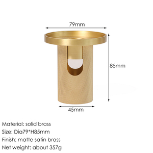Brûleur d'huile essentielle <span class=keywords><strong>de</strong></span> bois <span class=keywords><strong>de</strong></span> santal haut <span class=keywords><strong>de</strong></span> gamme en laiton massif pour cire fondue et bougie chauffe-plat, aromathérapie et décoration intérieure - Product Image 5