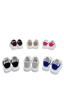 <span class=keywords><strong>Sneakers</strong></span> da <span class=keywords><strong>Uomo</strong></span> di Alta Qualità con <span class=keywords><strong>Suola</strong></span> Spessa in Vera Pelle, Modello Casual con Lacci Bianchi e Dettagli in Diamanti, per Tutte le Stagioni - Product Image 5