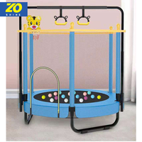 Trampolín Zoshine de 60" para Niños, 5 Pies, para Interior y Exterior, Mini Cama Elástica para Bebés y Niños Pequeños con Red de Seguridad y Canasta de Baloncesto